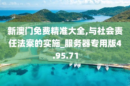 新澳门免费精准大全,与社会责任法案的实施_服务器专用版4.95.71