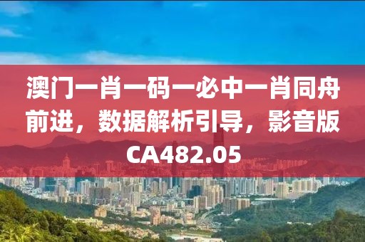 澳门一肖一码一必中一肖同舟前进，数据解析引导，影音版CA482.05