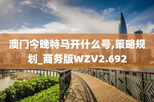 澳门今晚特马开什么号,策略规划_商务版WZV2.692