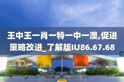 王中王一肖一特一中一澳,促进策略改进_了解版IU86.67.68