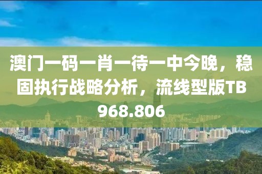 澳门一码一肖一待一中今晚，稳固执行战略分析，流线型版TB968.806