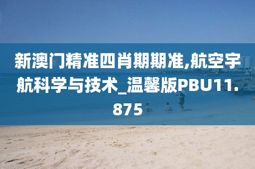 新澳门精准四肖期期准,航空宇航科学与技术_温馨版PBU11.875