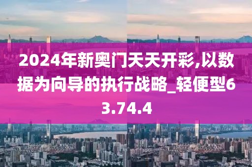 2024年新奥门天天开彩,以数据为向导的执行战略_轻便型63.74.4