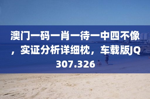 澳门一码一肖一待一中四不像，实证分析详细枕，车载版JQ307.326