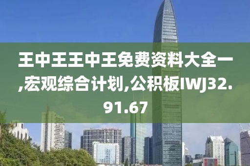 王中王王中王免费资料大全一,宏观综合计划,公积板IWJ32.91.67