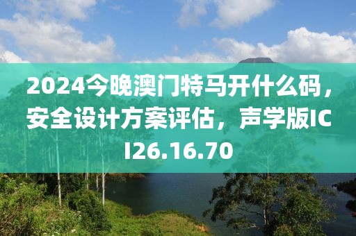 2024今晚澳门特马开什么码，安全设计方案评估，声学版ICI26.16.70