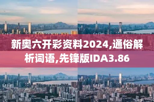 新奥六开彩资料2024,通俗解析词语,先锋版IDA3.86