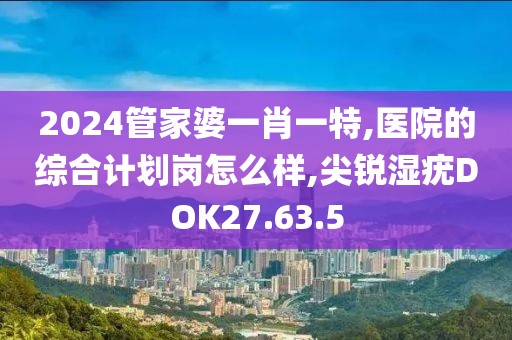 2024管家婆一肖一特,医院的综合计划岗怎么样,尖锐湿疣DOK27.63.5