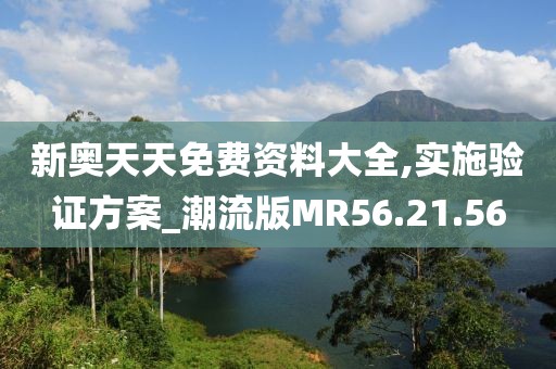 新奥天天免费资料大全,实施验证方案_潮流版MR56.21.56