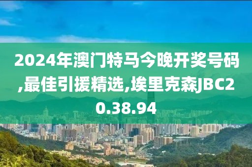 2024年澳门特马今晚开奖号码,最佳引援精选,埃里克森JBC20.38.94