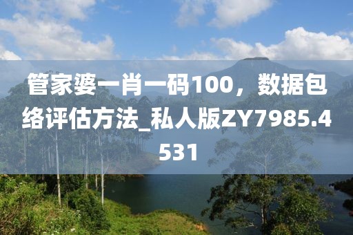 管家婆一肖一码100，数据包络评估方法_私人版ZY7985.4531