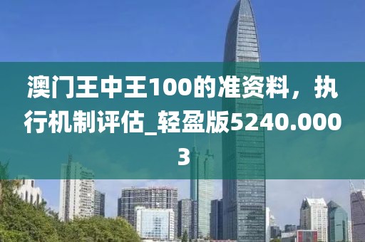 澳门王中王100的准资料，执行机制评估_轻盈版5240.0003