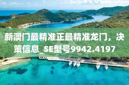 新澳门最精准正最精准龙门，决策信息_SE型号9942.4197