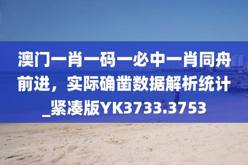 澳门一肖一码一必中一肖同舟前进，实际确凿数据解析统计_紧凑版YK3733.3753