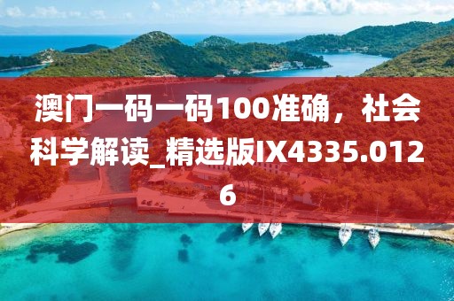 澳门一码一码100准确，社会科学解读_精选版IX4335.0126