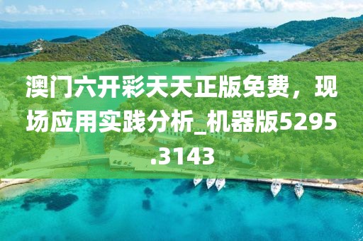 澳门六开彩天天正版免费，现场应用实践分析_机器版5295.3143