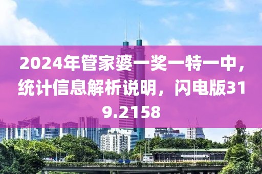 2024年管家婆一奖一特一中，统计信息解析说明，闪电版319.2158